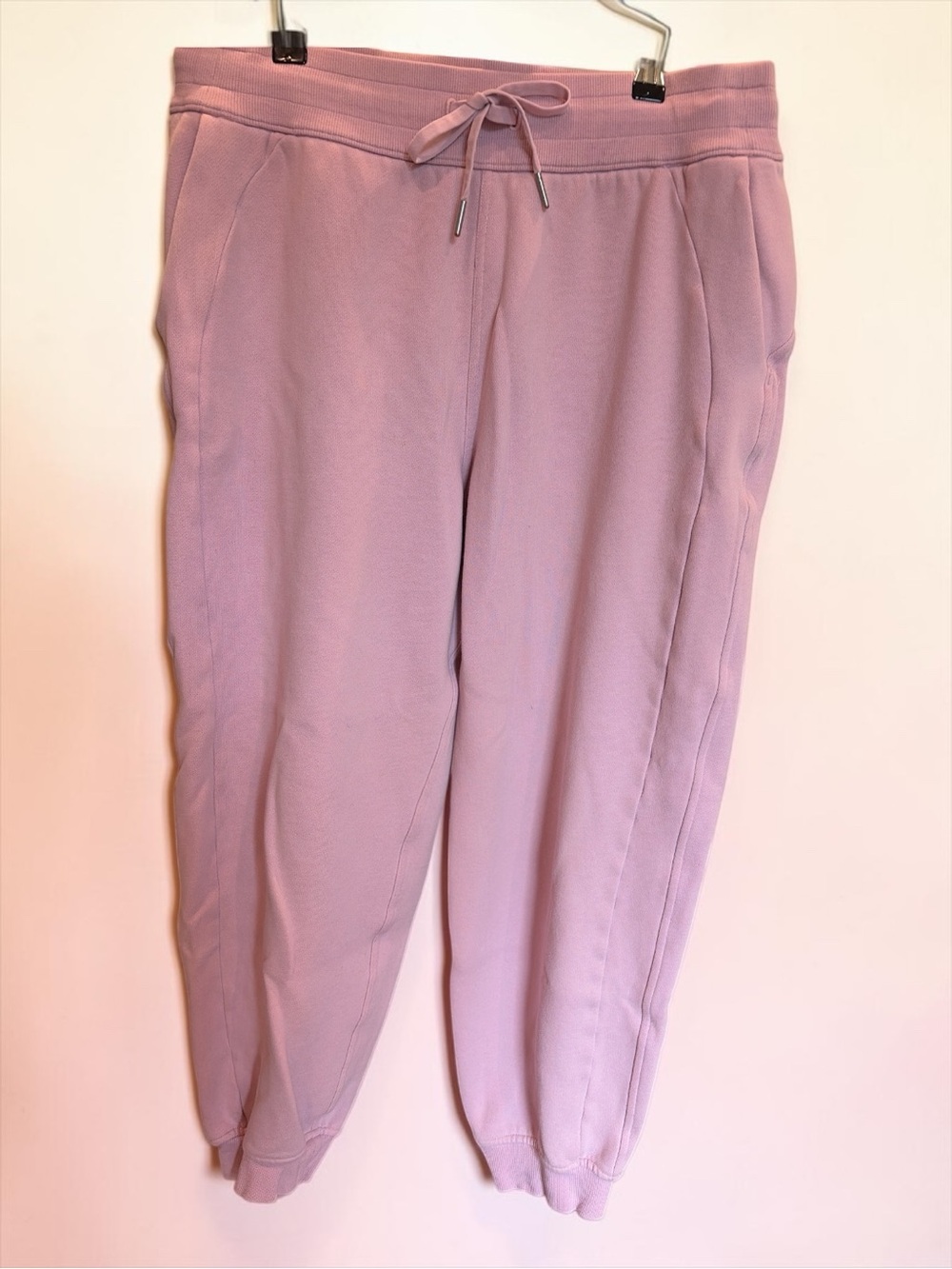lululemon athletica Light Pink Scuba Drawstring Joggers